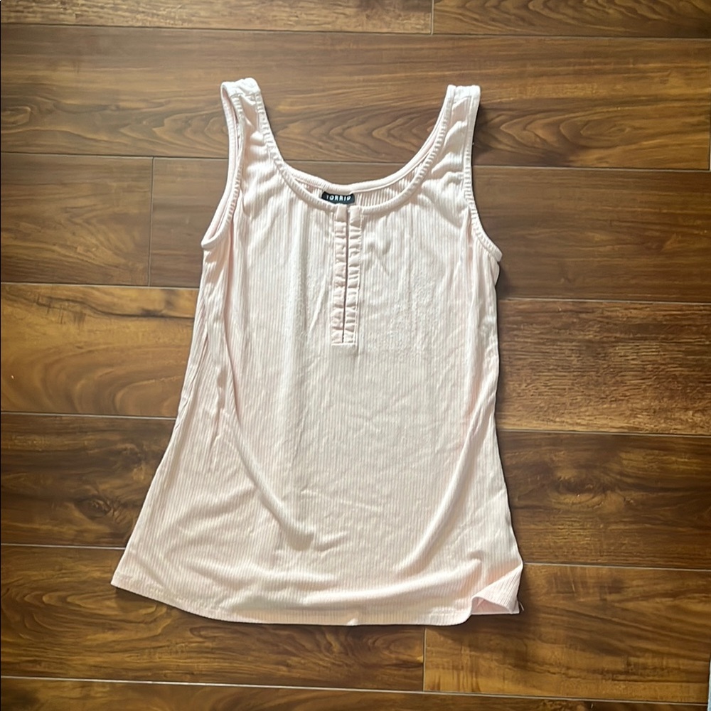 Torrid Light Pink Hook & Eye Closure tank Top Size 0